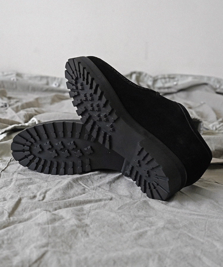 shiun(シウン) ONLINE STORE / BLACK SUEDE MOCCASIN