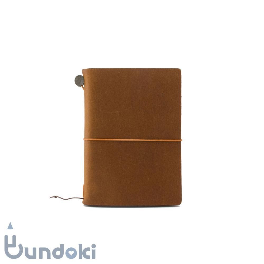 MIDORI/ミドリ】トラベラーズノートパスポートサイズ (キャメル)