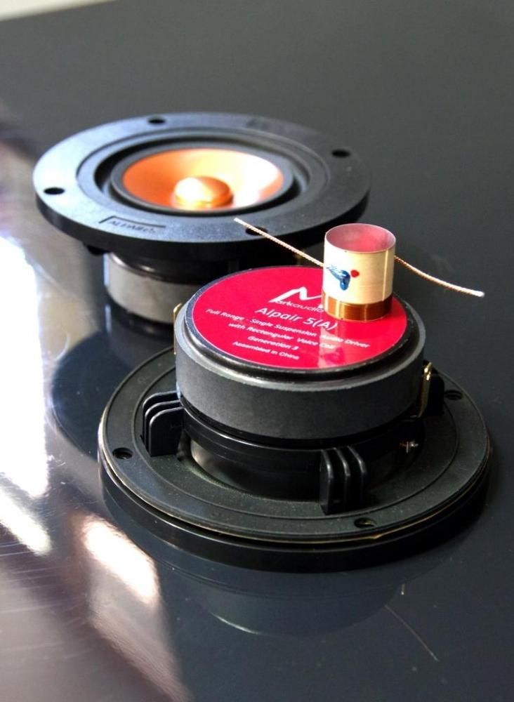 MarkAudio 8cmフルレンジ Alpair5v3SSRectangler-Gold(ペア