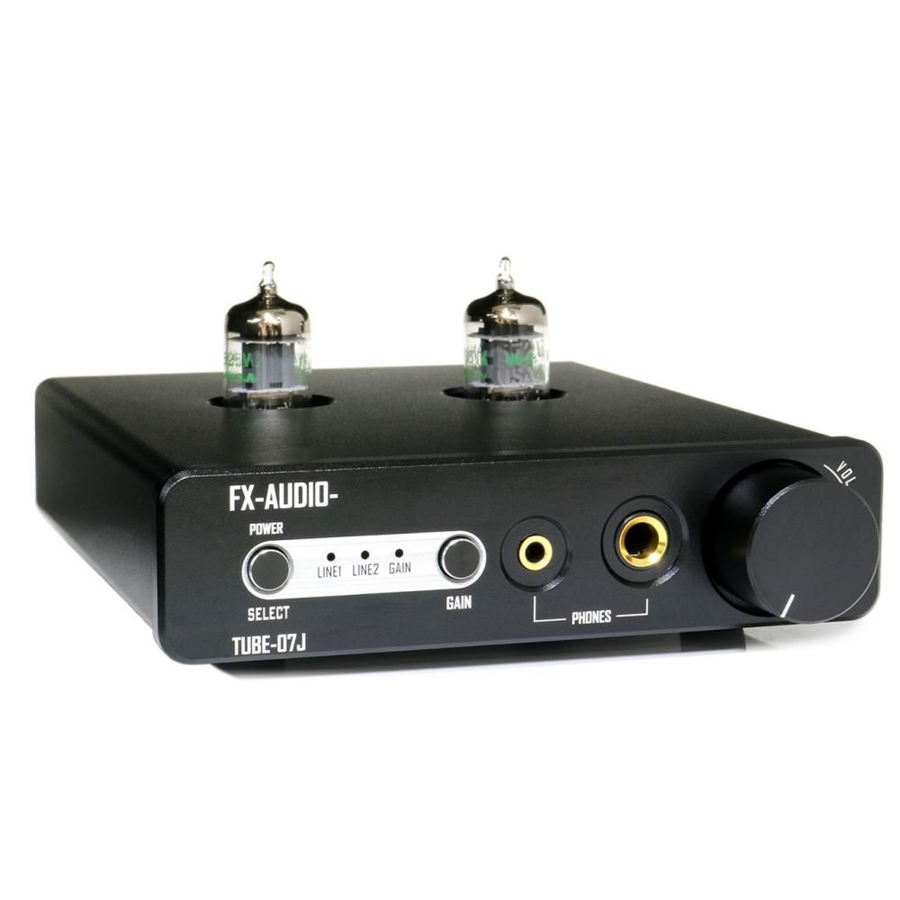 プリメインアンプ ブラック、A7J FX-AUDIO TUBE-07J | 真空管