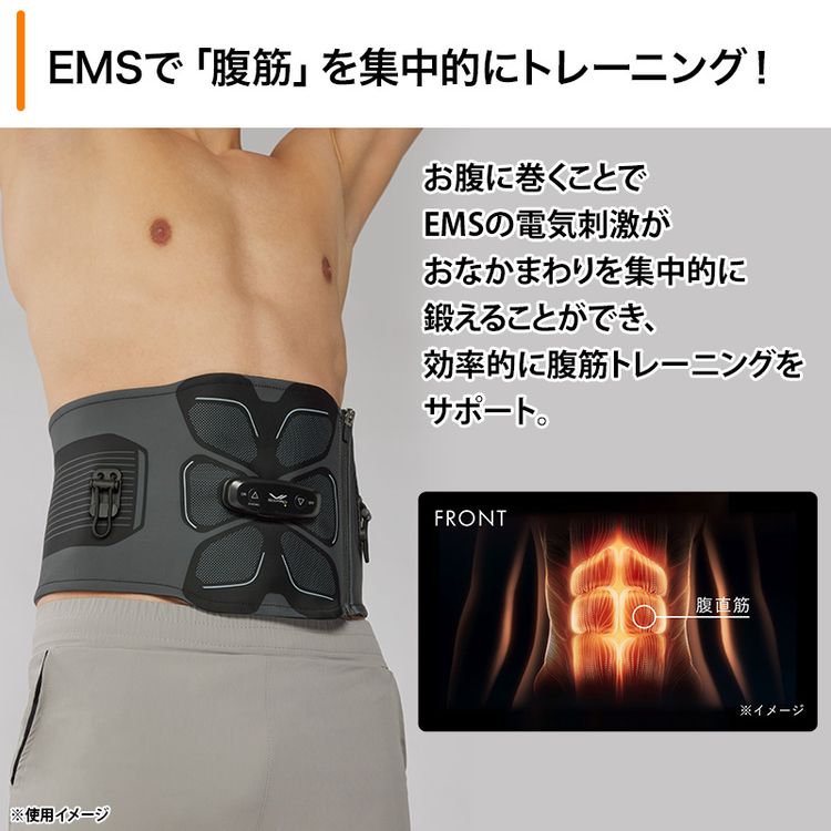 SIXPAD EMS腹筋トレーニング ブラック SIXPAD EMS腹筋トレーナー