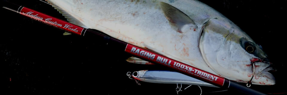 MC WORKS' Raging Bull RB100XS-Trident Shore Casting Rod