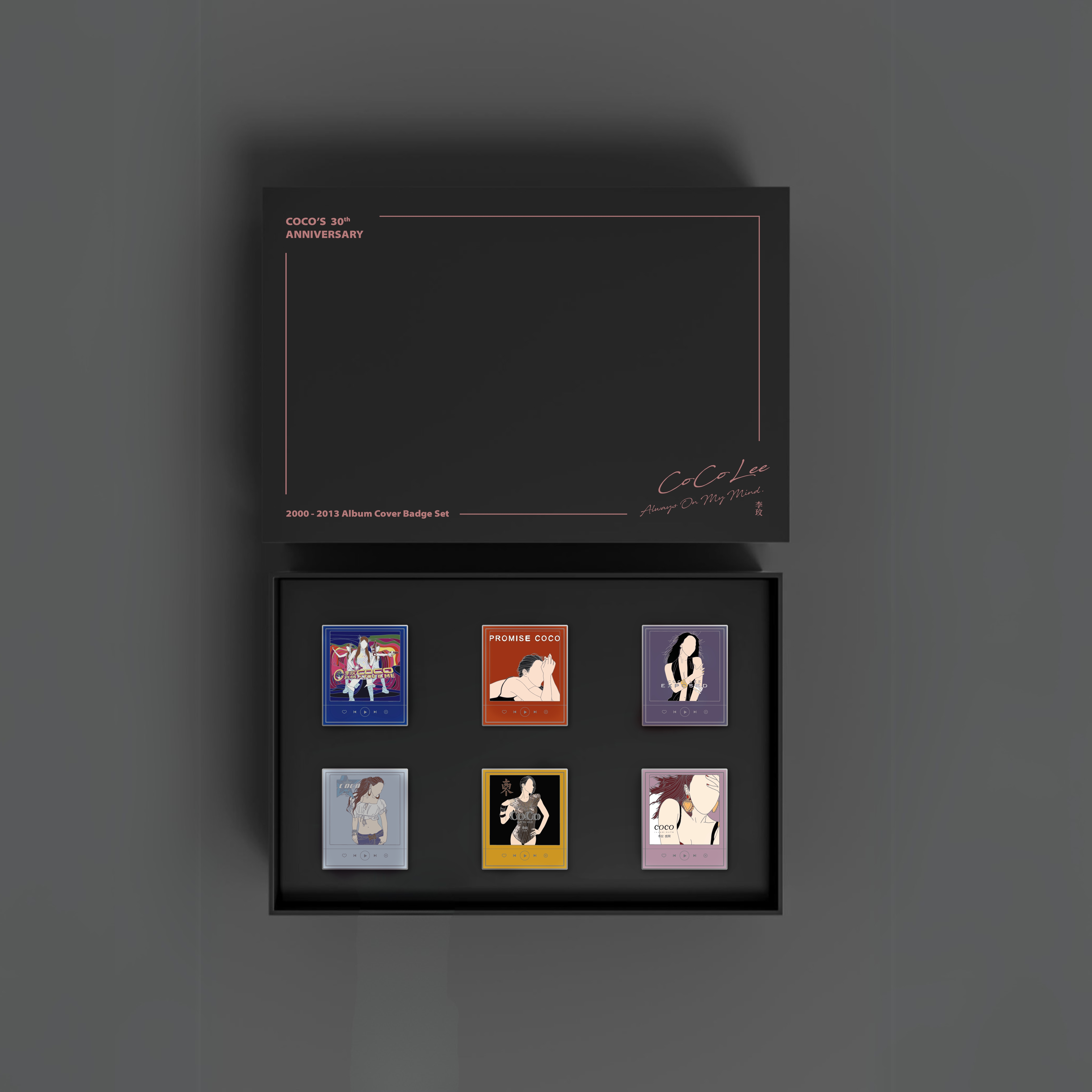 CoCo Lee 李玟歷年專輯紀念徽章組2000-2013