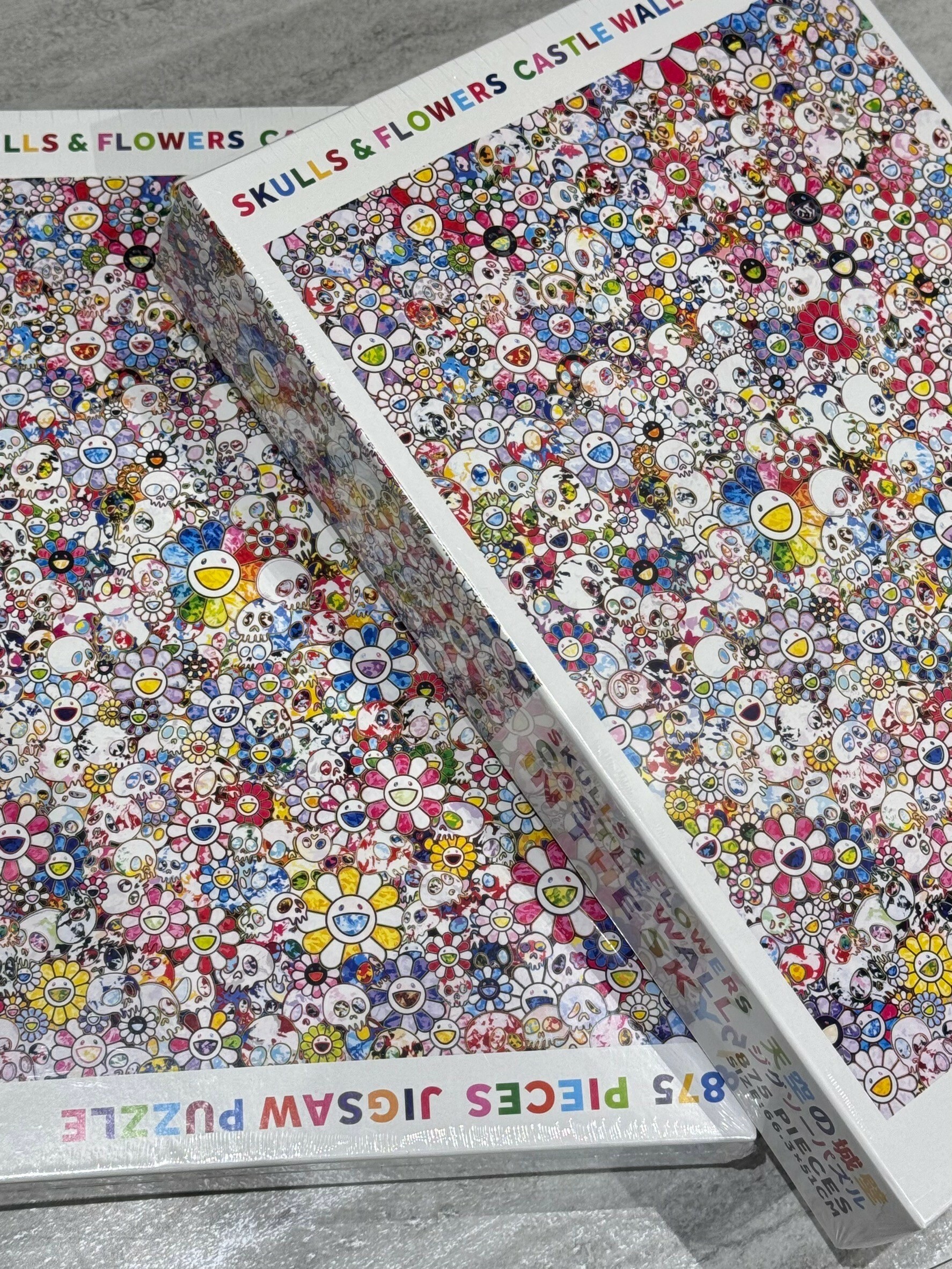 村上隆 パズル SKULLS & FLOWERS BLUE SIGNAL Takashi Murakami Skulls