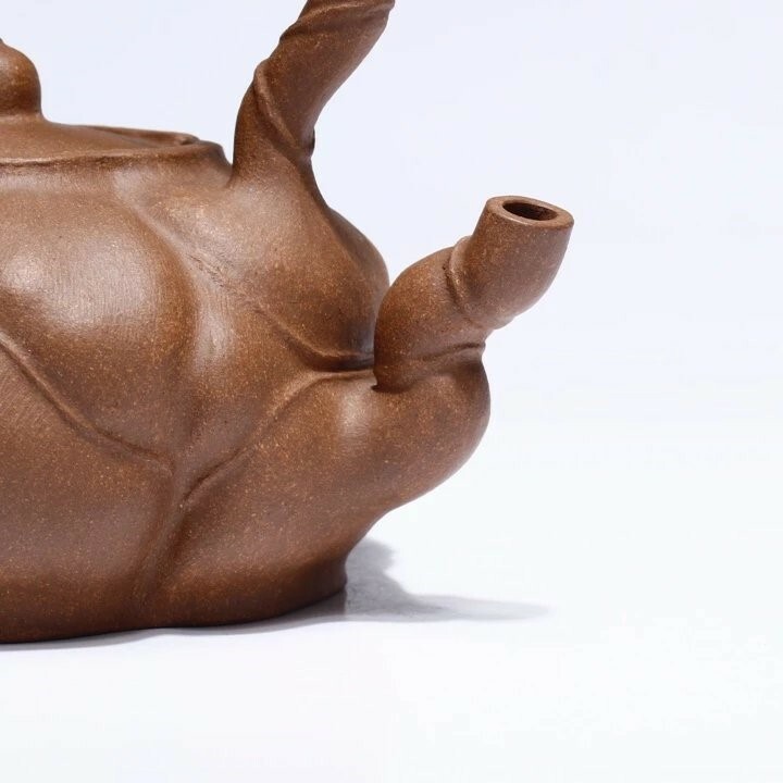 段泥│龍麟竹提樑壺│顧建鳳│國家級工藝美術師│小壺仙紫砂壺