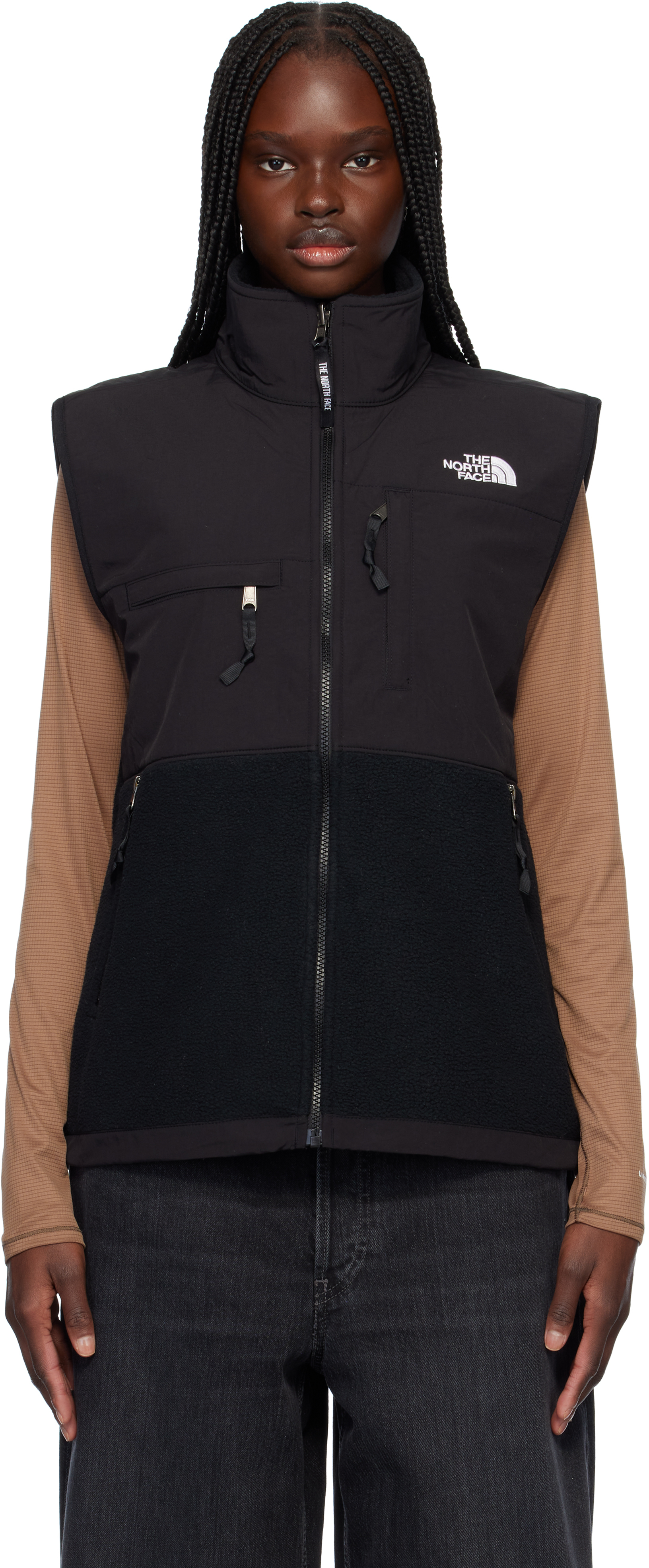 The North Face: Black Retro Denali Vest | SSENSE