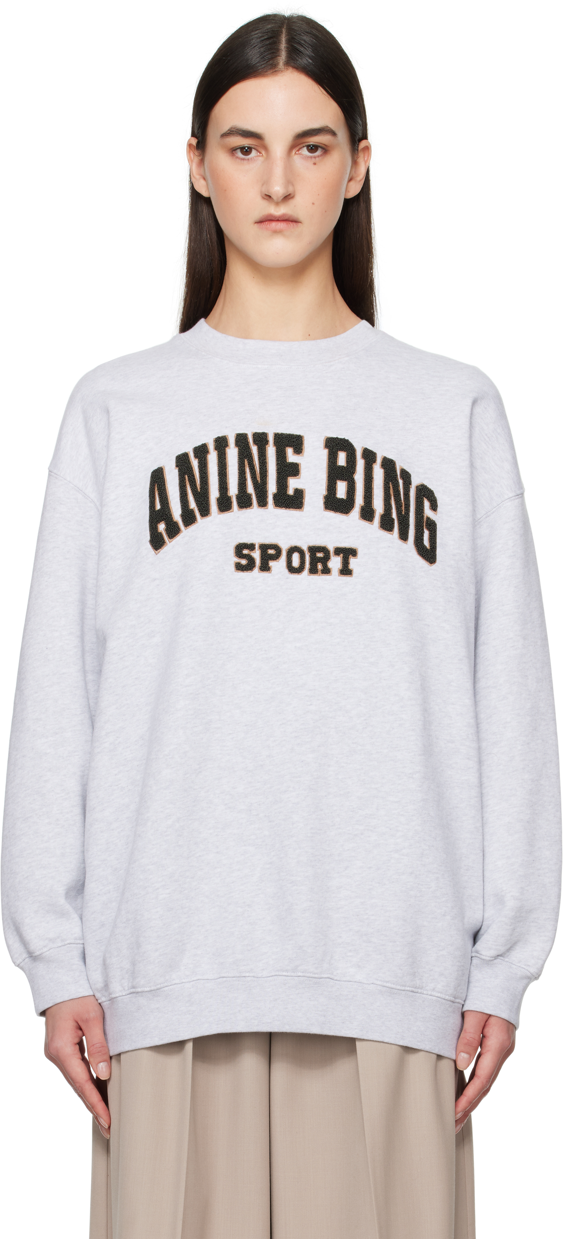 Gray Tyler Sweatshirt by ANINE BING on Sale