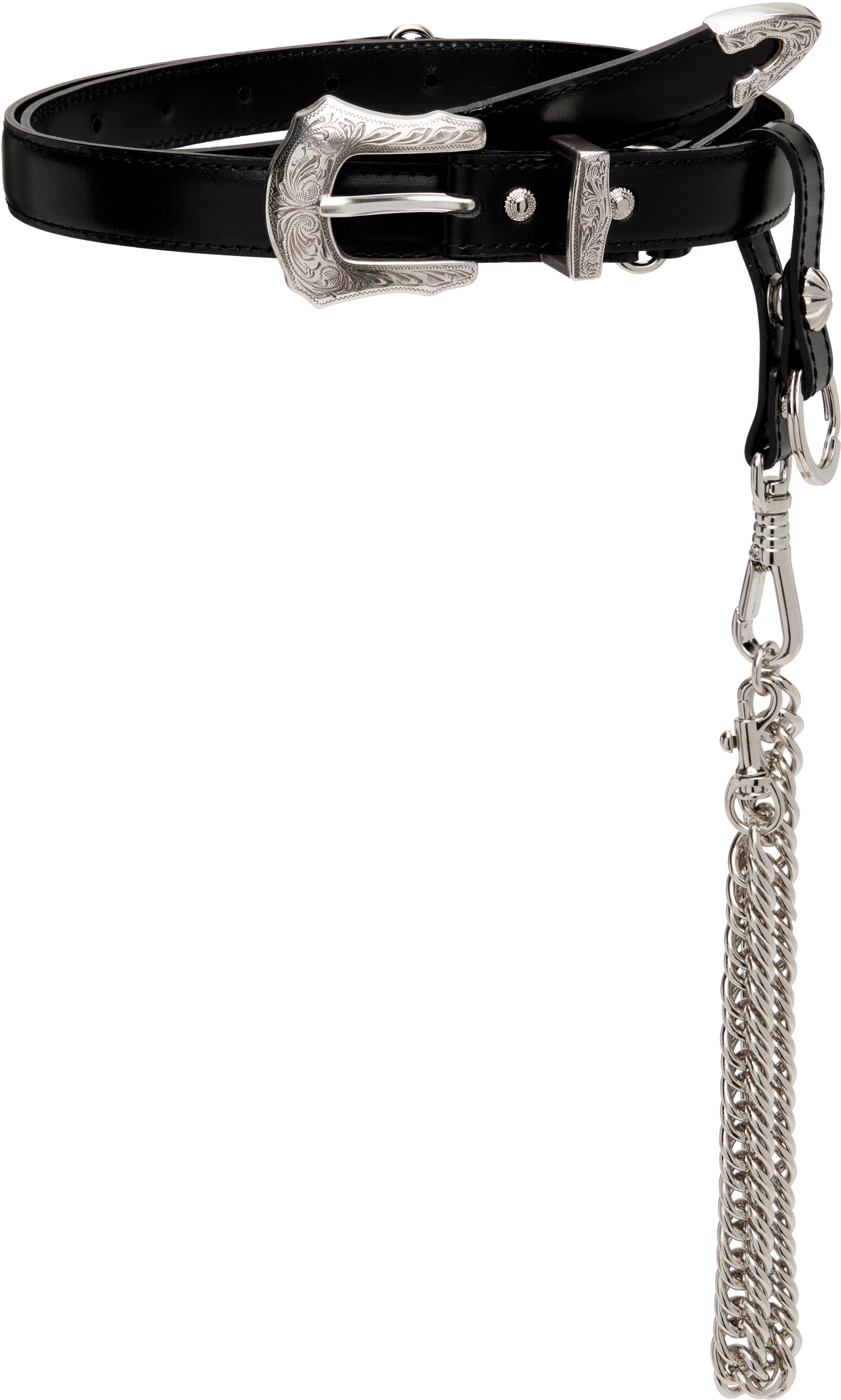 Toga Pullaのブラック Chain Key Ring ベルトがセール中
