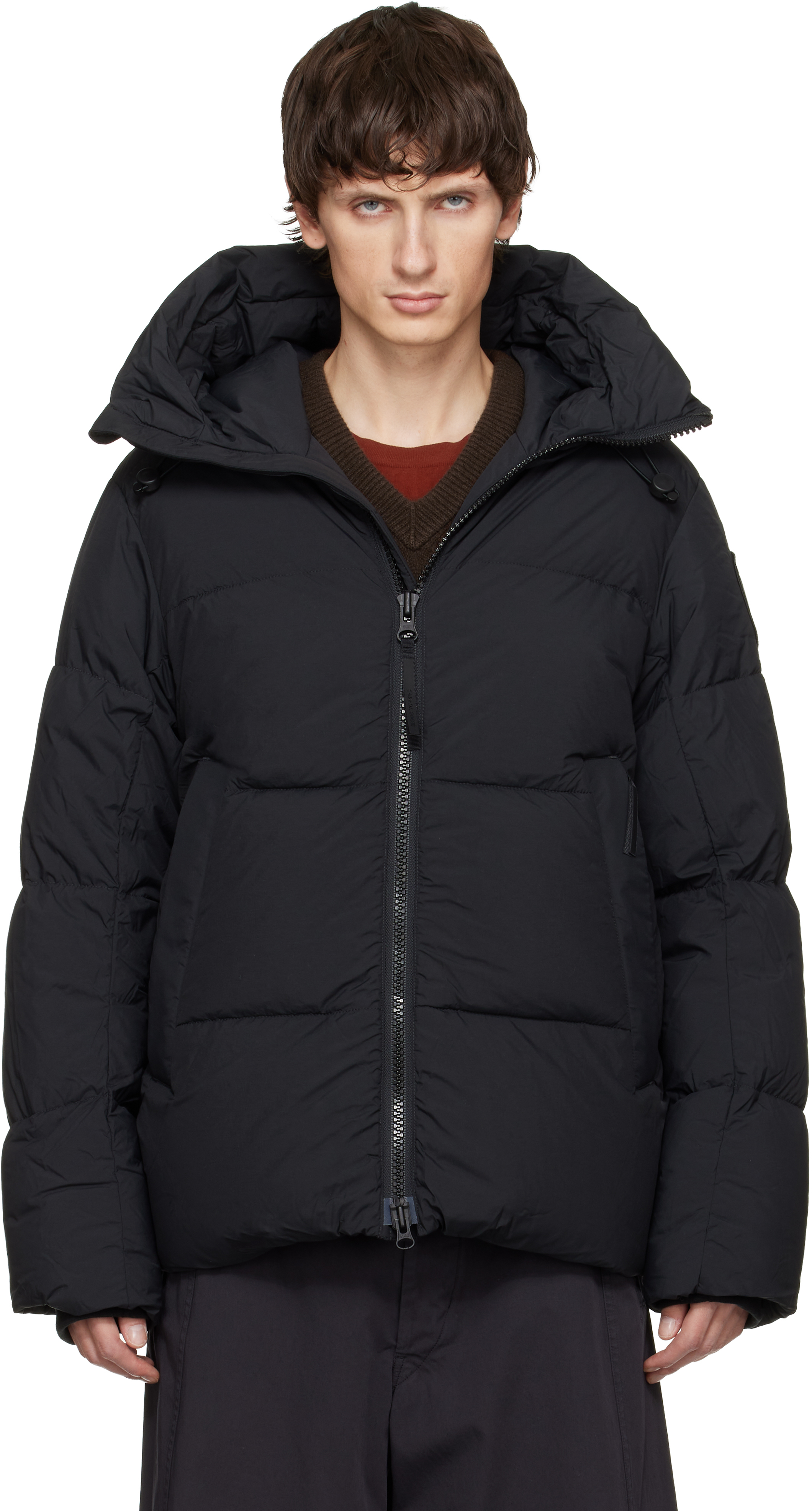 Canada Goose: Black 'Black Label' Crofton Puffer EnduraLuxe Down