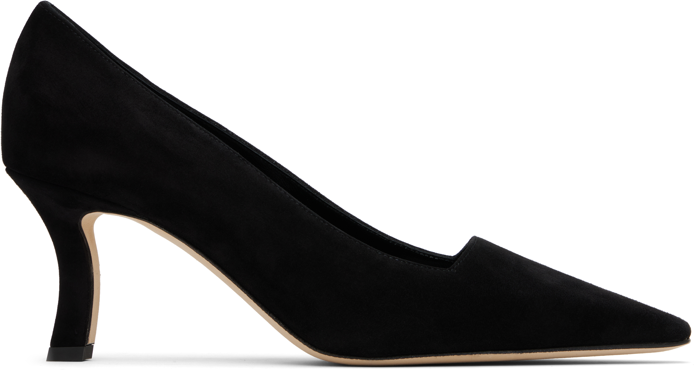Manolo Blahnik: Black Moiralo Heels | SSENSE