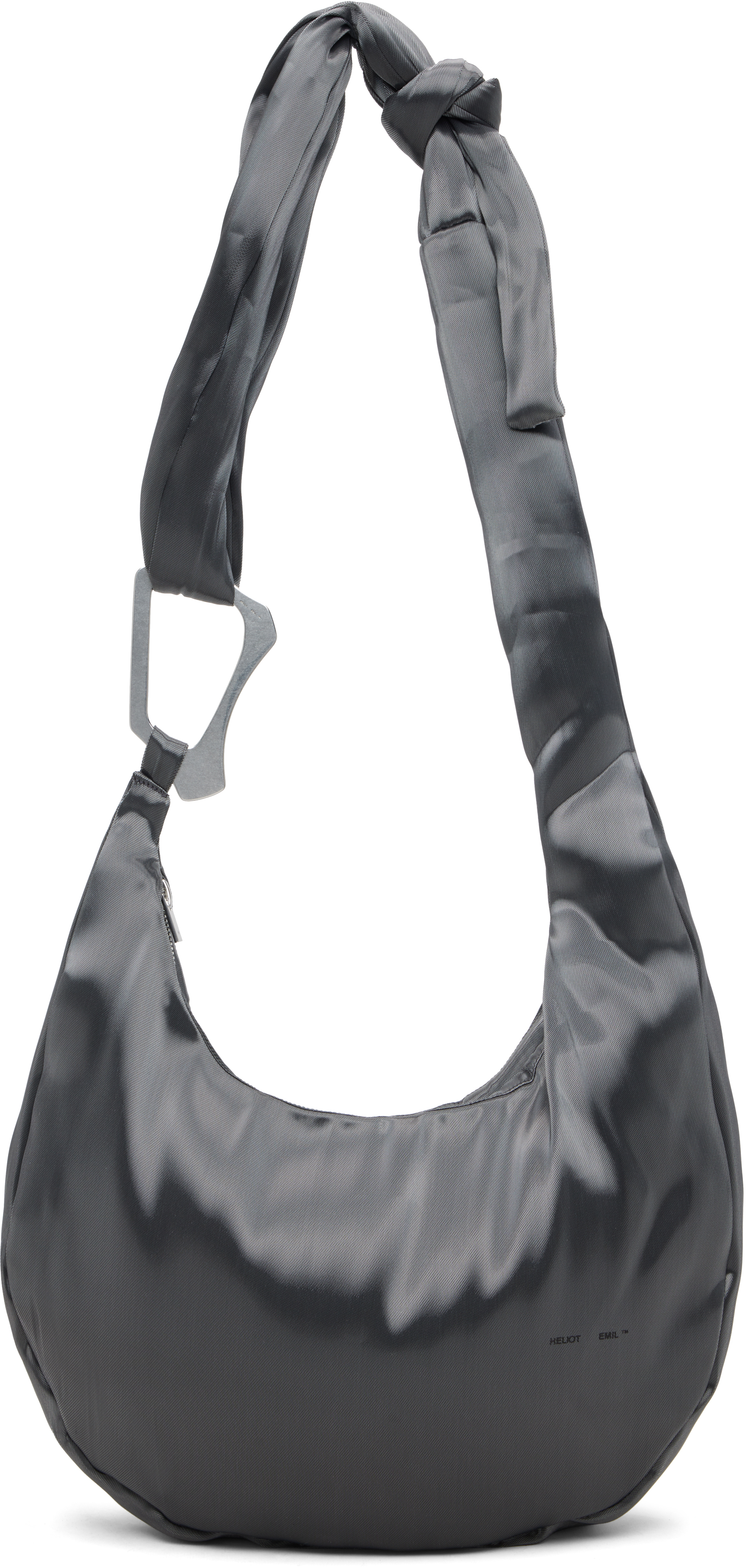 HELIOT EMILのグレー Liquid Metal Attache バッグがセール中