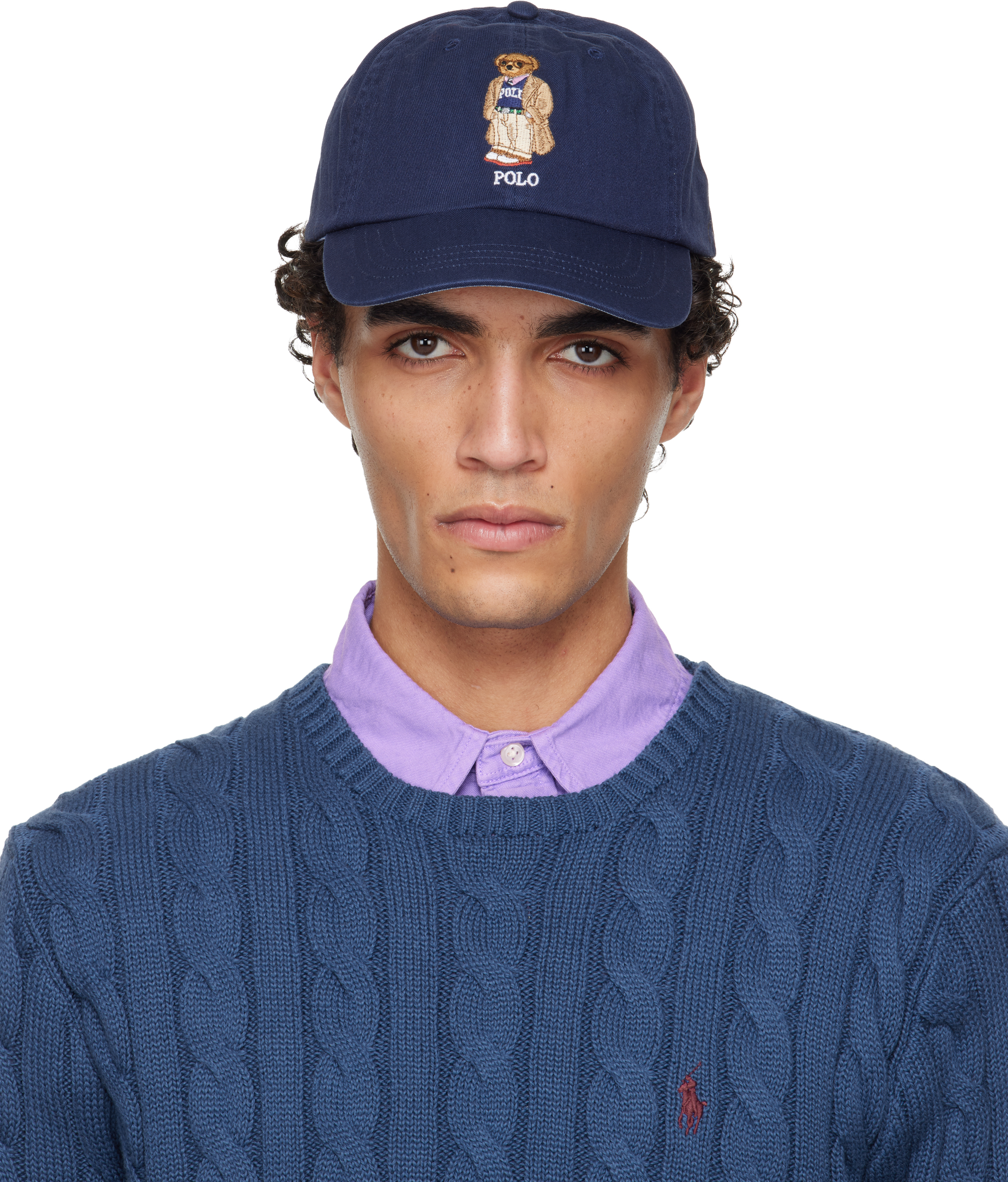 Polo Ralph Laurenのネイビー Polo Bear ツイル ベースボールキャップ