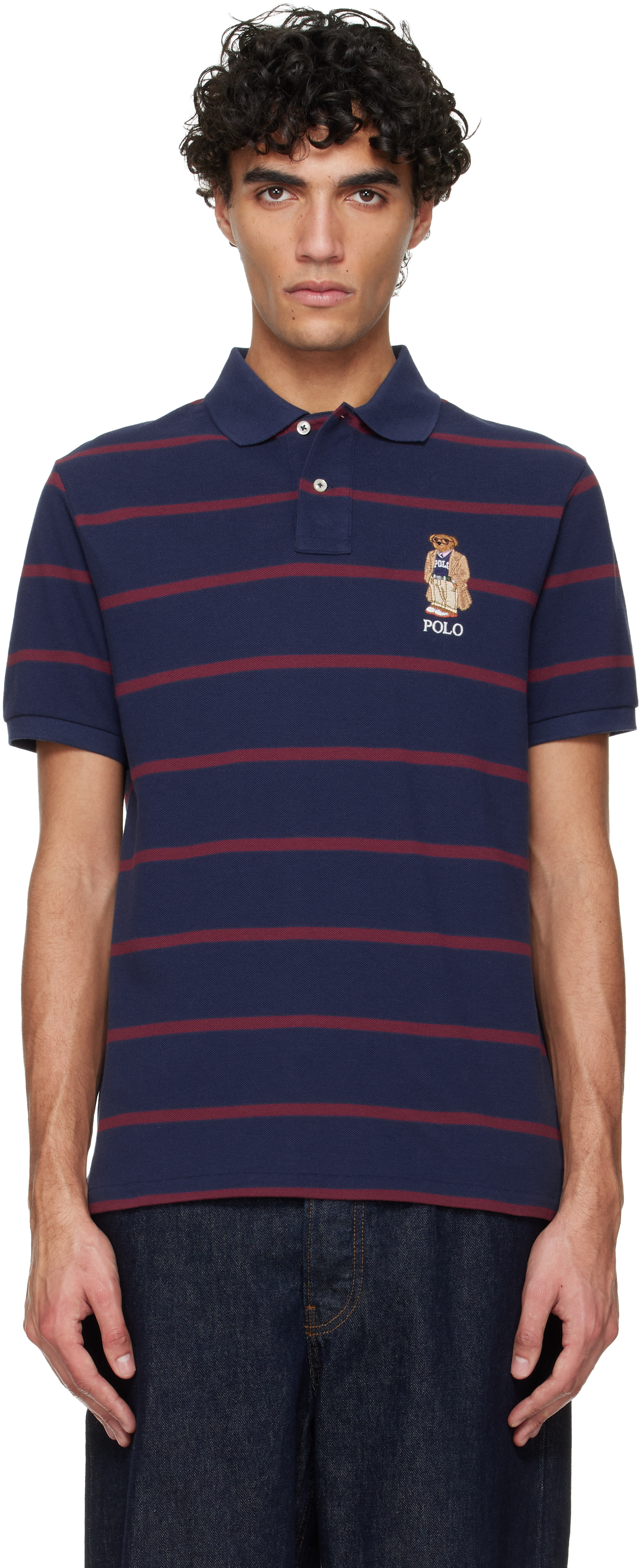Polo Ralph Laurenのネイビー Classic-Fit Bear ポロシャツがセール中