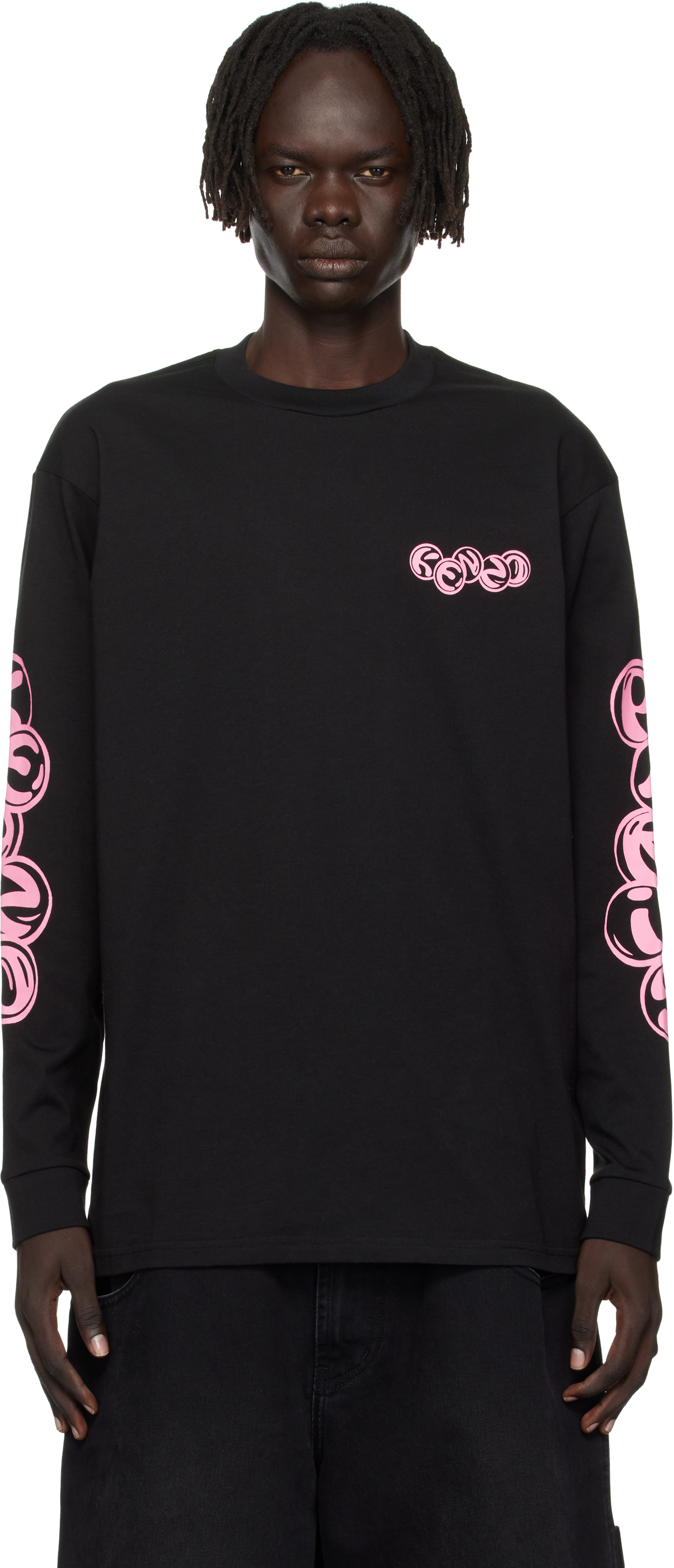 Black Kenzo Paris 'KENZO Pachinko' Relax Long Sleeve T-shirt by