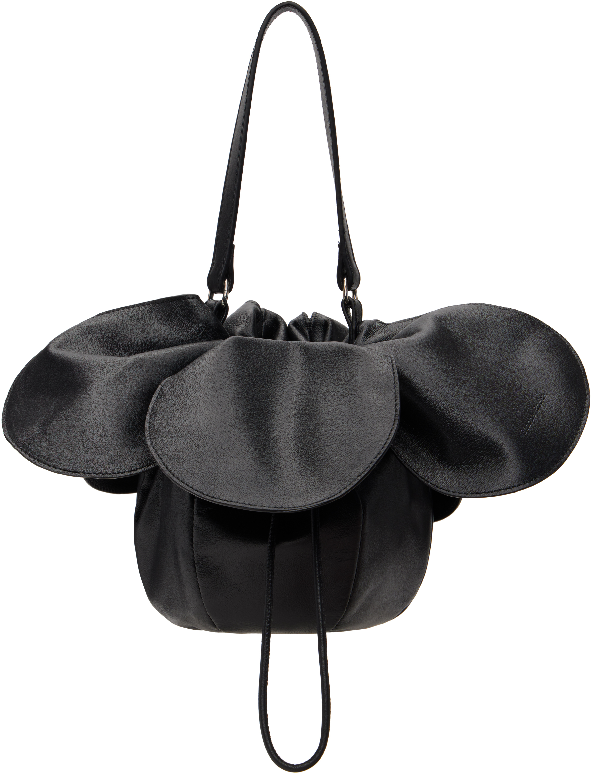 Simone Rocha: Black Flower Petal Sling Bag | SSENSE