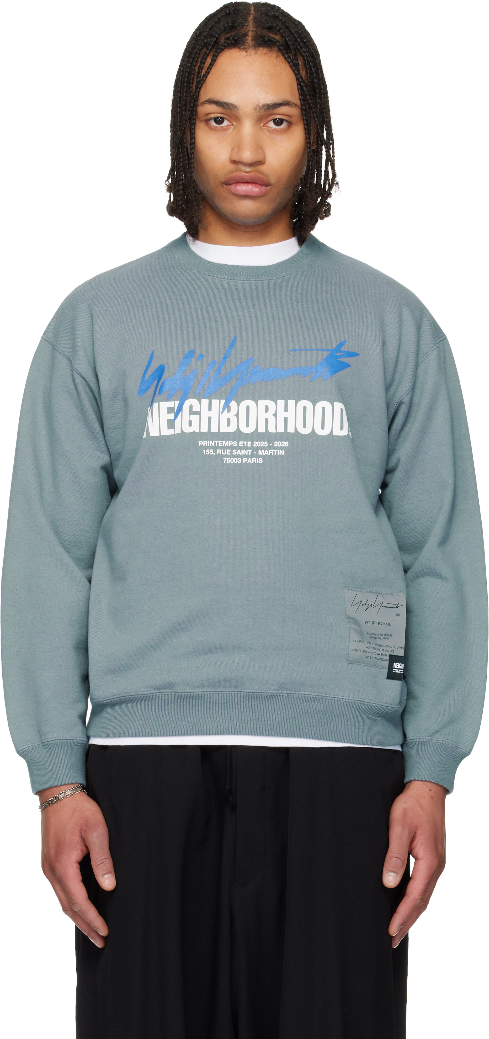 YOHJI YAMAMOTO: グレー Neighborhoodエディション LS スウェット