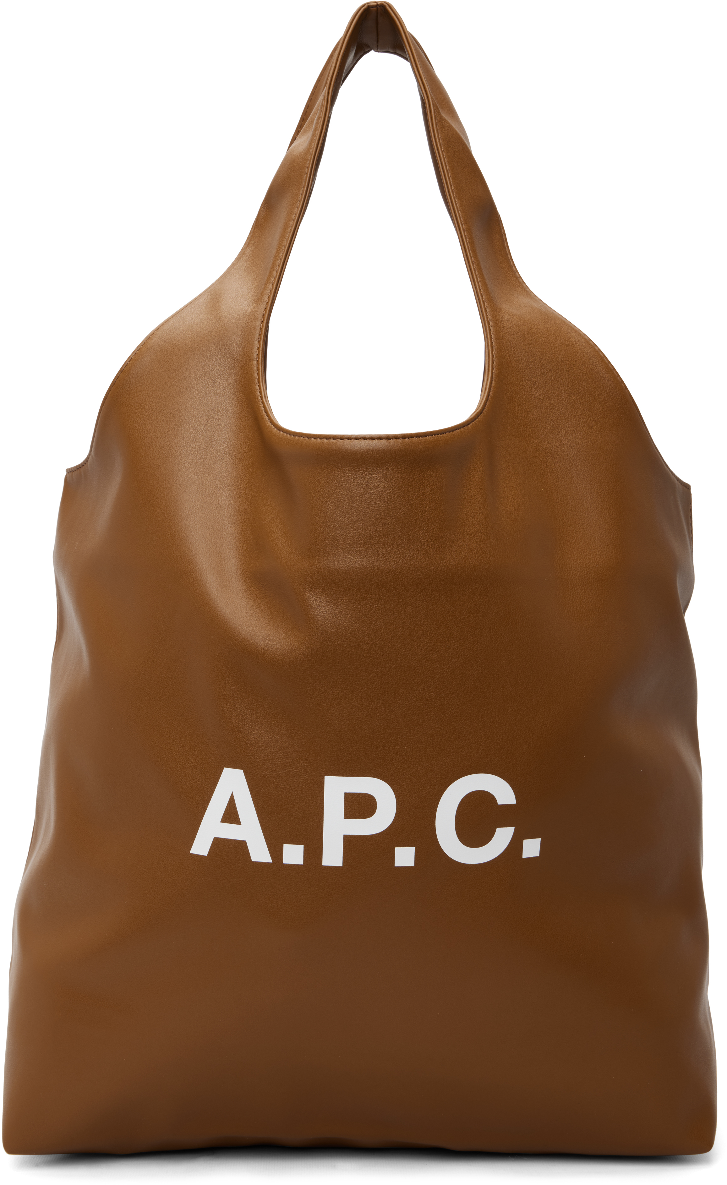 A.P.C.: ブラウン Ninon トートバッグ | SSENSE 日本