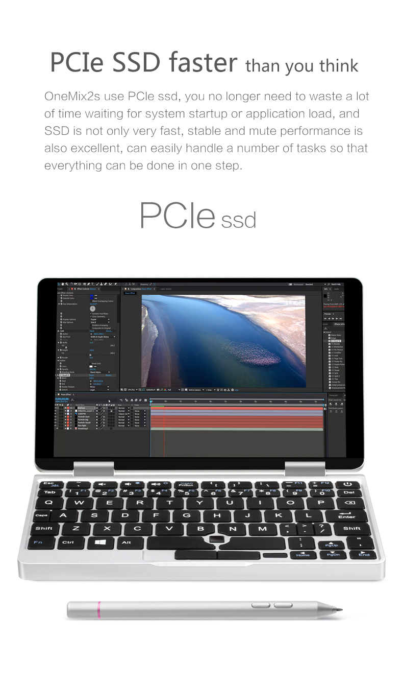 ONE-NETBOOK One Mix 2S M3-8100Y Powerful 7