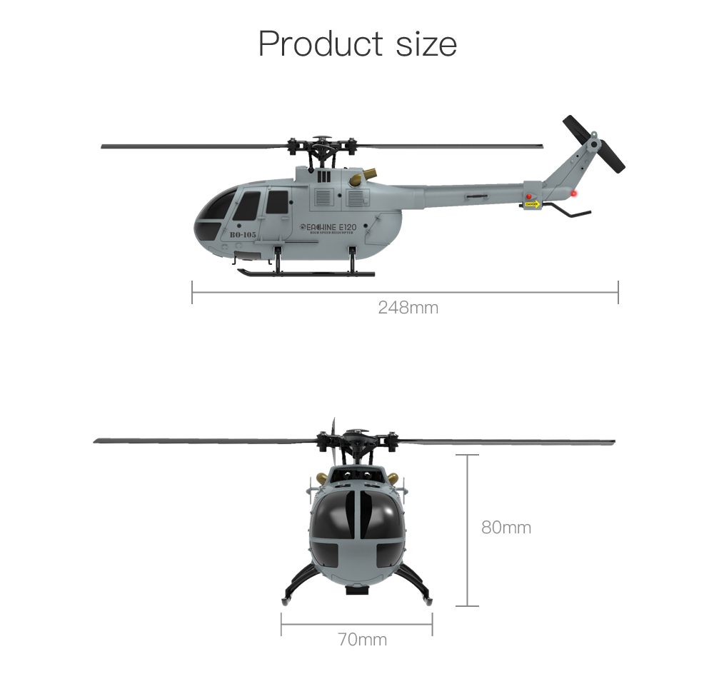 Eachine E120 2.4G 4CH 6-Axis Gyro Optical Flow Localization