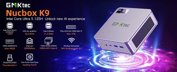 Intel Ultra 5 125H Mini PC--NucBox K9