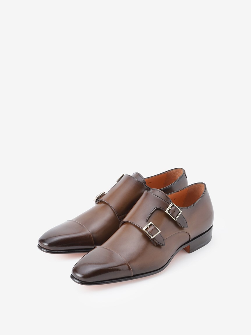 日本限定モデル｜DOPPIA】ダブルモンクシューズ（シューズ）｜SANTONI