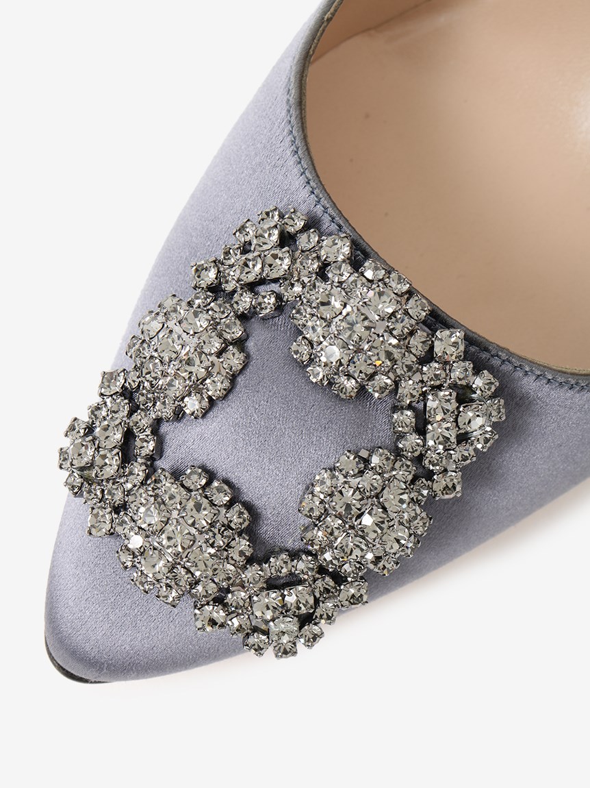 HANGISI】サテンパンプス（シューズ）｜MANOLO BLAHNIK（マノロ