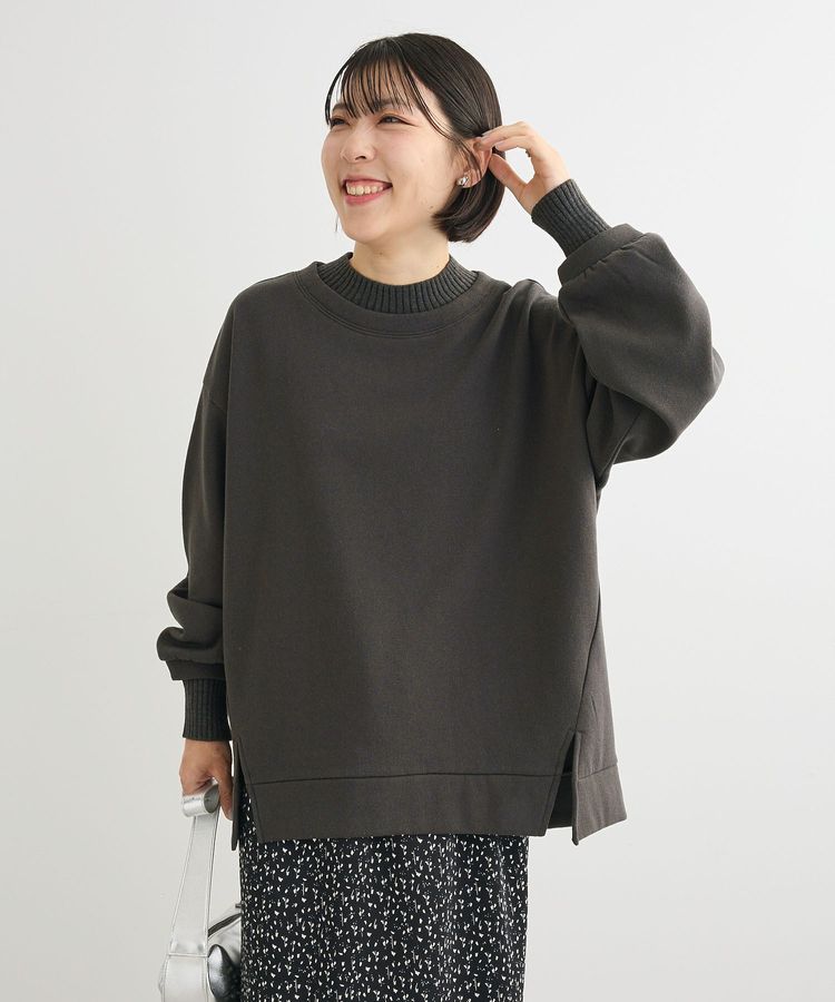 リブドッキング裏起毛プルオーバー/Green Parks（グリーン パークス
