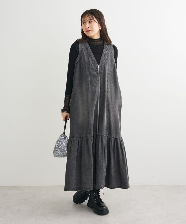 SUGAR SPOON W-ZIPデニムロングワンピ/Green Parks（グリーン パークス