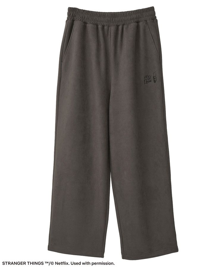 □STRANGER THINGS×MINNETONKA フェイクスウェードパンツ/Green Parks