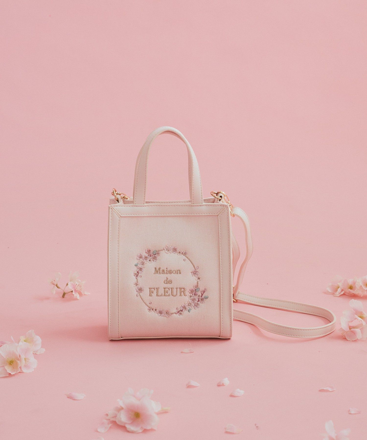 sakuraスクエア2Wayトートバッグ/Maison de FLEUR（メゾン ド フルール