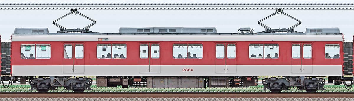 近鉄2800系モ2860の側面写真｜RailFile.jp｜鉄道車両サイドビューの図鑑