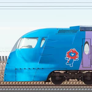 南海50000系第1編成「大阪・関西万博ラッピングラピート」（山側