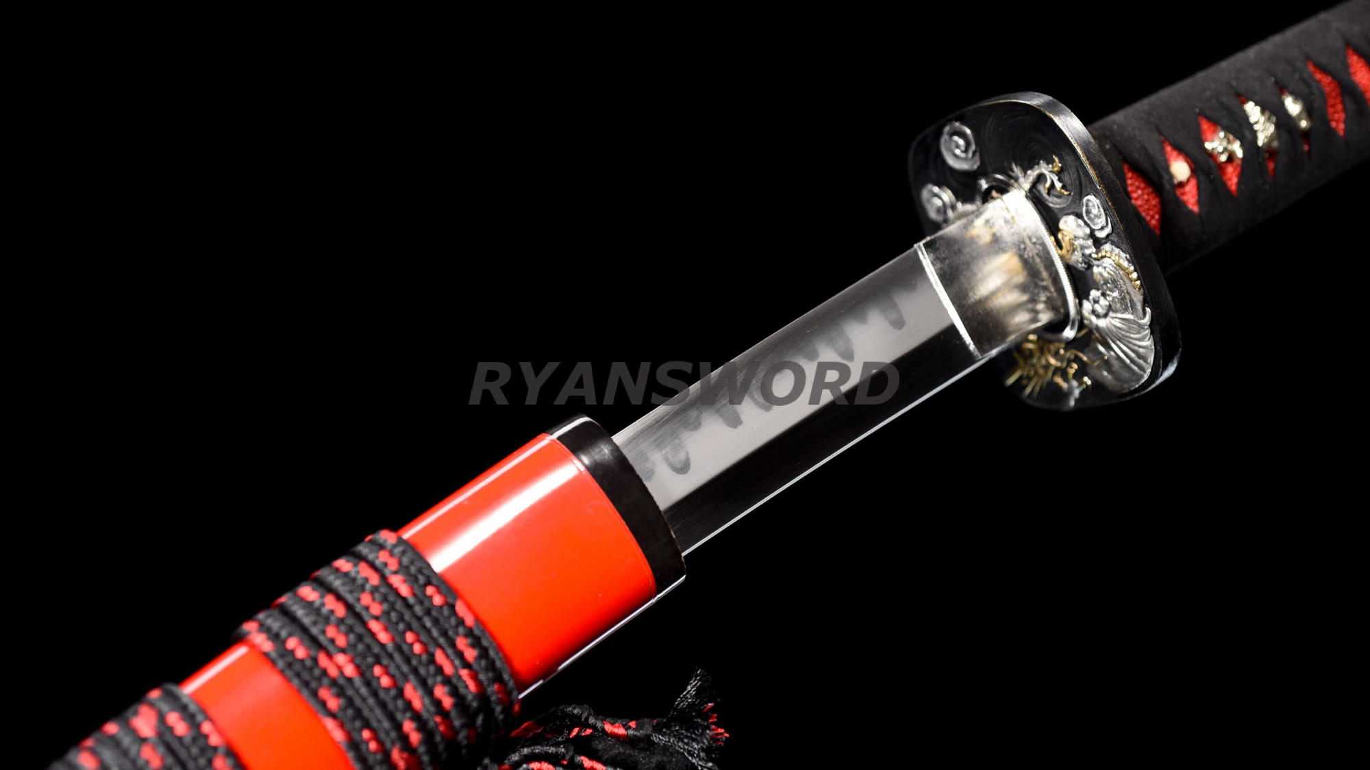 Hinoken ( Fire Sword ) Clay Tempered Katana T10 Steel Hazuya