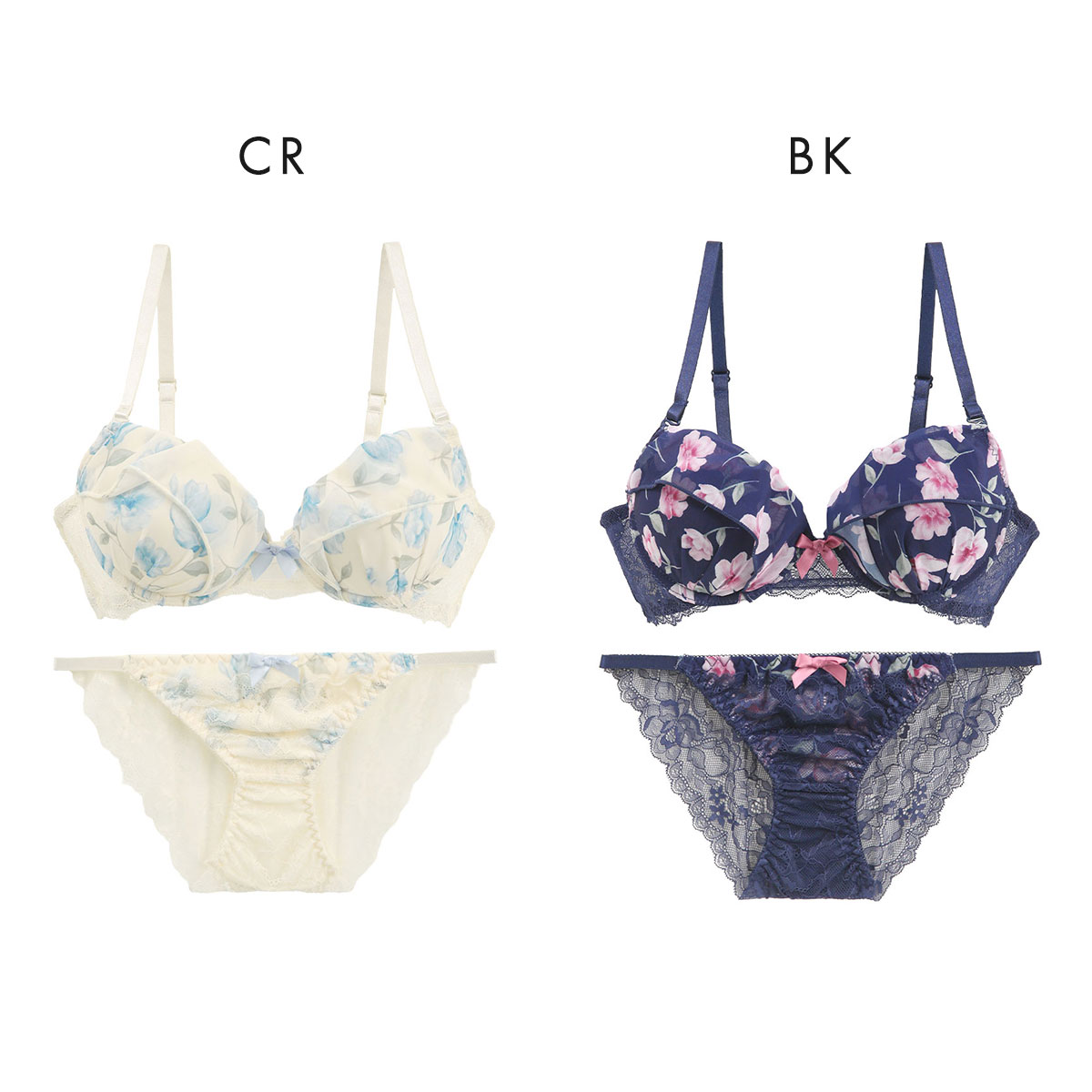 ラブジェリー フラワーガーデン ブラセット ABCD 盛り胸 Wパッド 厚