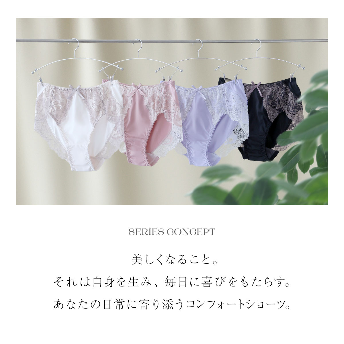 ショーツ スタンダード 魔法のデコルテブラジャー ペアショーツ M-LL