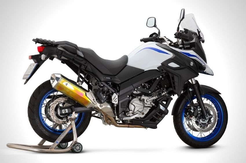 新製品】遂にVストローム650(2017-)用の車検対応マフラーがK-FACTORY