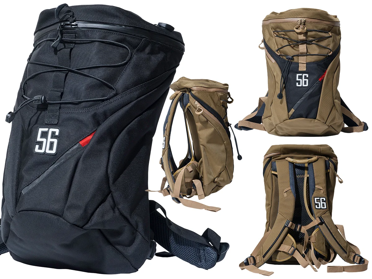 新製品】18Lの大容量！ 56design × KUSHITANIが贈る「AIRTHROUGH BACK