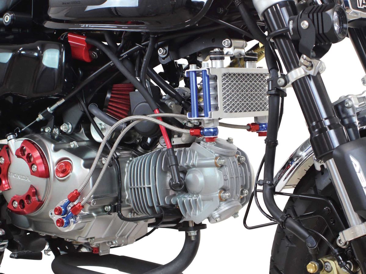 SP武川からモンキー125（JB03系）用オイルクーラーキット『コンパクト