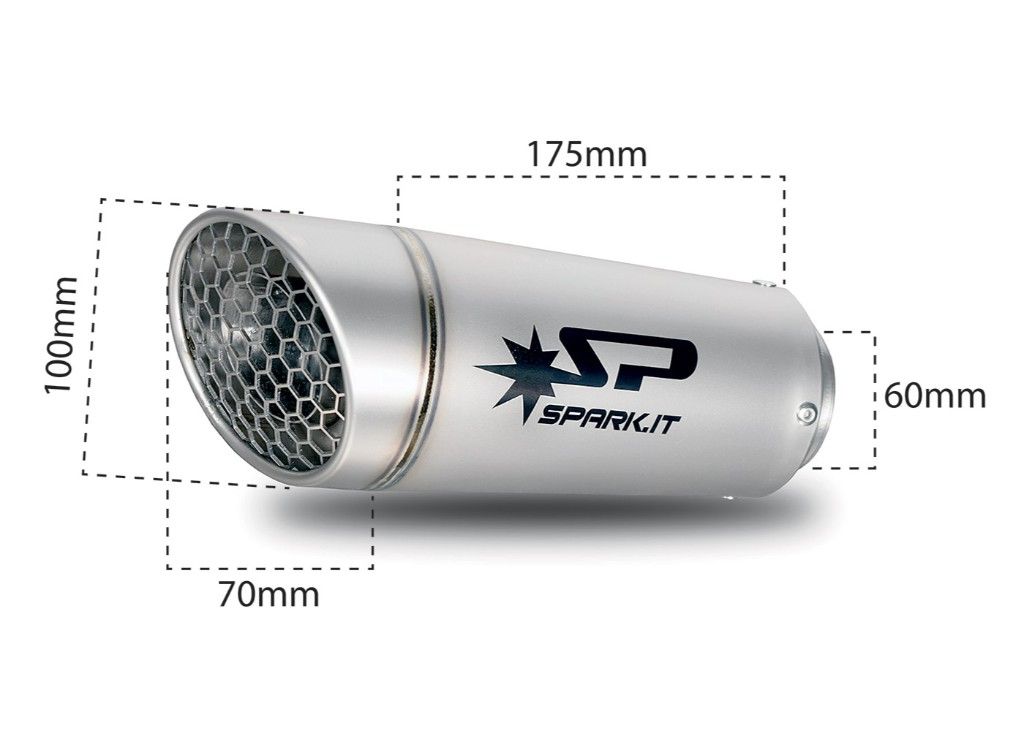 Webike | SPARK EXHAUST スパーク マフラー GRID-O 汎用サイレンサー
