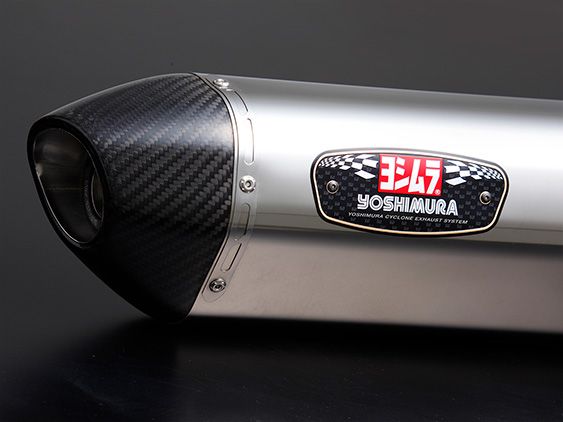 Webike | YOSHIMURA ヨシムラ 機械曲 R-77S サイクロンカーボンエンド