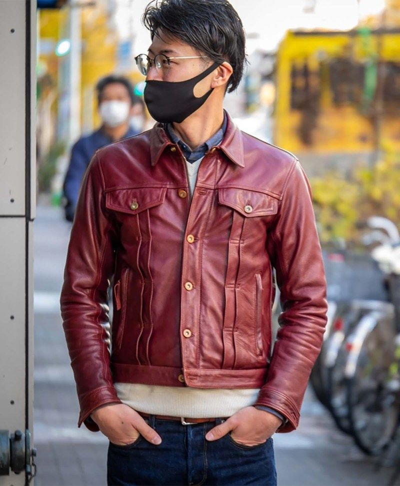 Webike | KADOYA カドヤ DT-LEATHER JAC(DENIM TRUCKER) [K'S LEATHER