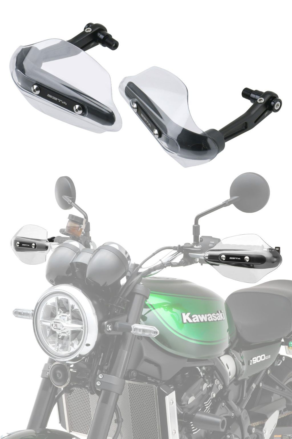 Webike | ZETA ジータ ソニックハンドガード PCキット【M16／M8タイプ