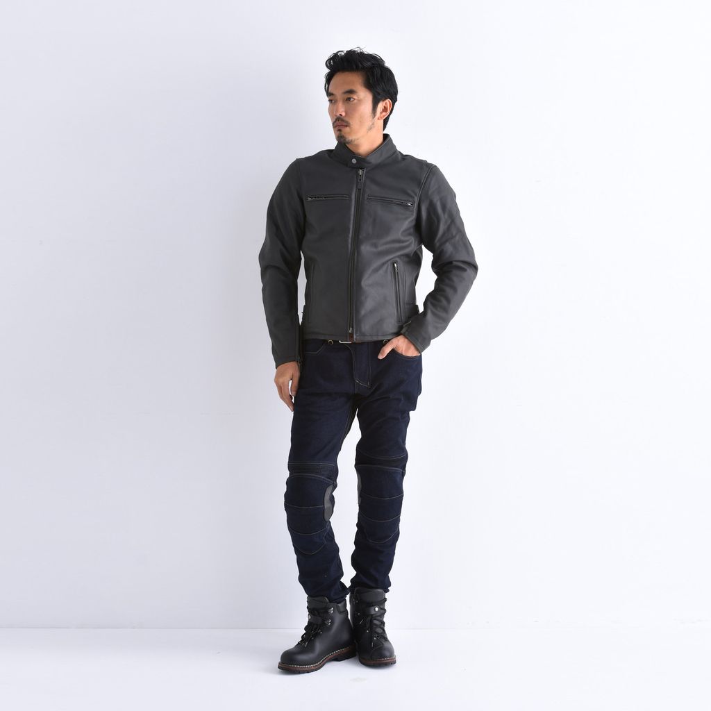 Webike | KOMINE コミネ LJ-534 シングルライダースレザージャケット