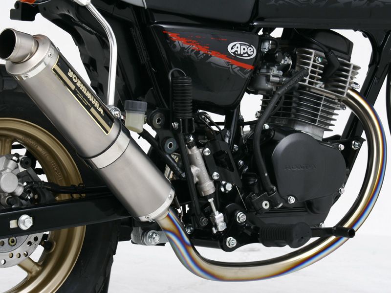 Webike | YOSHIMURA ヨシムラ 手曲チタンサイクロン エイプ100(110-406