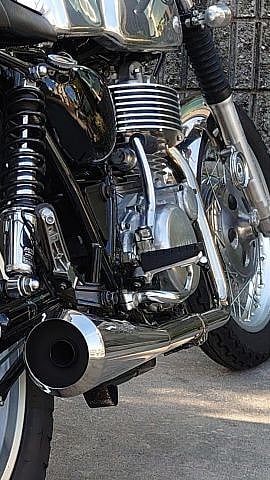 YAMAHA SR400 Peyton Place:ペイトンプレイス SR110メガホンマフラーを