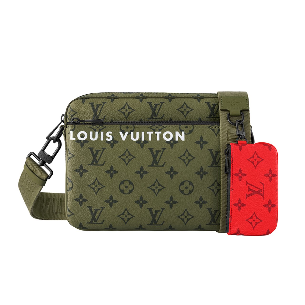 ルイ・ヴィトン】グリーンの「モノグラム・キャンバス」が秋服に映える