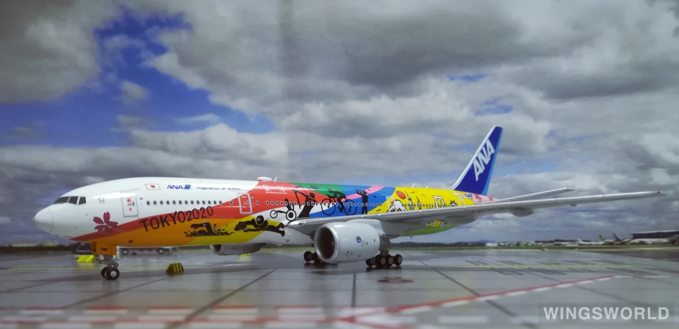 JC Wings 1:400 Boeing 777-200 ANA 全日空EW4772001 JA741A 东京奥运