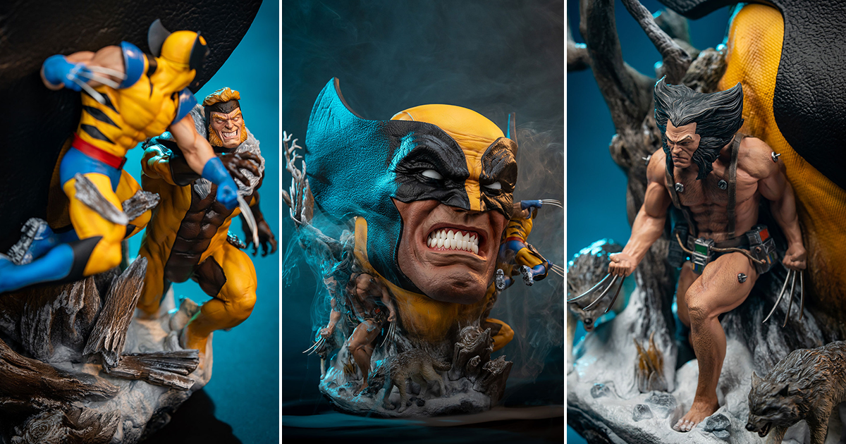 PCS MARVEL「ウルヴァリン」アートバスト 野性的な三重構造、ローガン