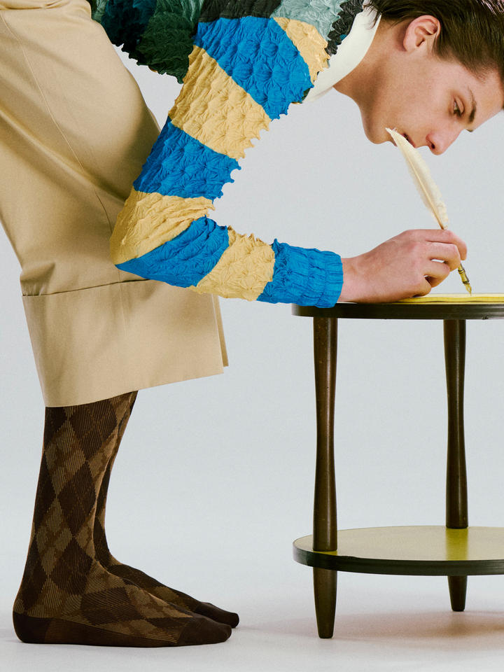 M A S U × Tabio MEN ANGEL ARGYLE SOCKS ( 062170377 ) | 靴下屋公式