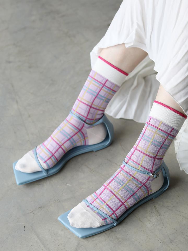 マドラスチェックショートソックス ( 021132603 ) | 靴下屋公式通販